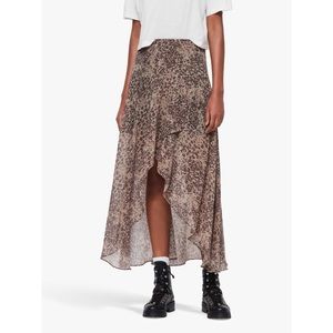 Allsaints Leopard Print skirt size S